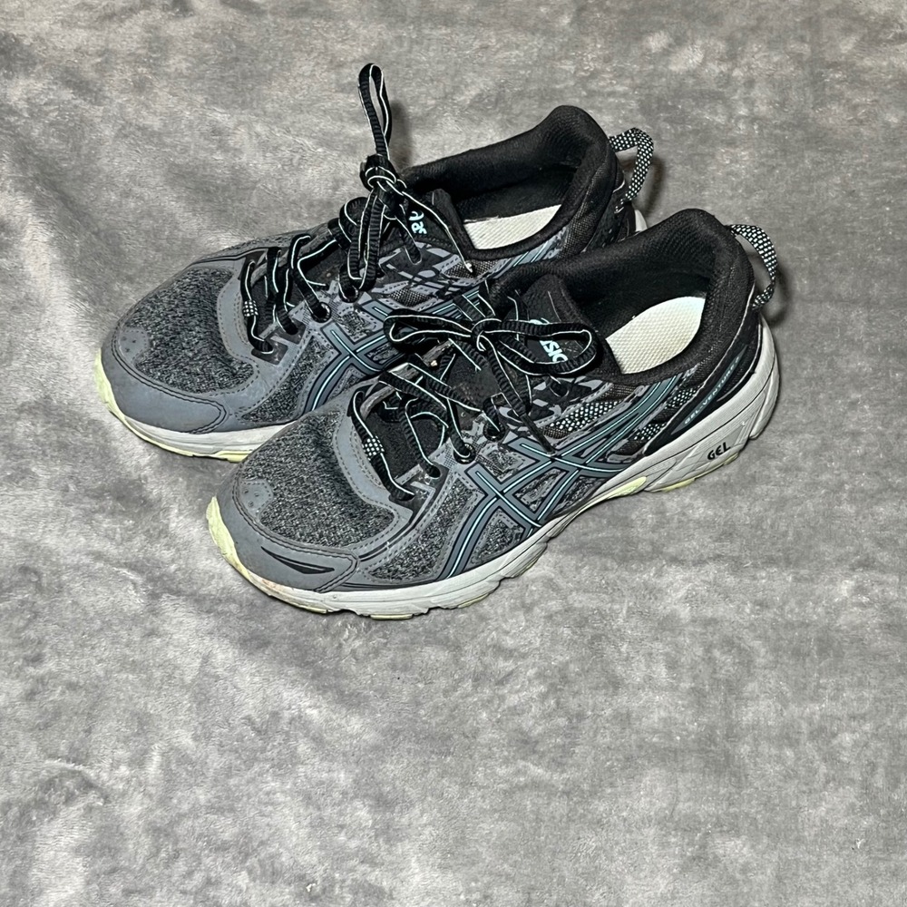 ASICS Gel-Venture 6 Trail Running Shoes Womens 7 Grey Black 1012A504